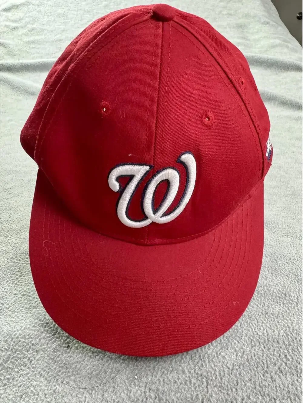 washington nationals red cap‎ dad hat mlb oc sports strapback